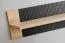Woonwand / kleur: Ribbeck eik / mat zwart / push-to-open functie / incl. LED-verlichting / afmetingen: 320 x 45 x 192 cm / 2 vitrines / 1 TV-onderkast / 1 wandplank