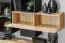 Woonwand | Kleur: eiken Coast Evoke / matzwart | incl. LED verlichting | Maten: 280 x 45 x 180 cm | genoeg opbergruimte | voor de woonkamer