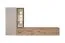 Woonwand | Kleur: eiken Vicking / kasjmier | genoeg opbergruimte | incl. LED verlichting | Maten: 240 x 35 x 125 cm | voor de woonkamer | functionaliteit & comfort