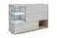 Elegante Bjordal 44 ladenkast, kleur: Wellington eik / grijs - Afmetingen: 77 x 120 x 40 cm (H x B x D), met LED-verlichting