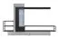 Modieus wandmeubel met LED-verlichting Bjordal 28, kleur: matzwart/grijs - Afmetingen: 180 x 300 x 35 cm (H x B x D), met push-to-open functie