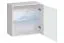 Stijlvol Balestrand 264 wandmeubel, kleur: grijs / wit - Afmetingen: 150 x 340 x 40 cm (H x B x D), met LED-verlichting