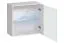 Elegante woonwand Balestrand 277, kleur: wit / zwart - Afmetingen: 180 x 280 x 40 cm (H x B x D), met push-to-open-functie