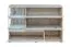 Elegante Bjordal 44 ladenkast, kleur: Wellington eik / grijs - Afmetingen: 77 x 120 x 40 cm (H x B x D), met LED-verlichting