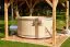 Hot Tub Banera aus Fichtenholz mit externen Holzofen - Durchmesser: 200 cm
