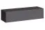 Modern wandmeubel Balestrand 105, kleur: grijs / zwart - Afmetingen: 150 x 340 x 40 cm (H x B x D), met acht vakken