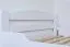 Gästebett "Easy Premium Line" K4/1, 140 x 200 cm Buche Vollholz massiv weiß lackiert