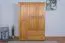 kledingkast massief grenen kleur elzenhout, Junco 06 - Afmetingen: 195 x 135 x 59 cm (H x B x D)