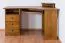 Schreibtisch Kiefer massiv Vollholz Eichefarben Rustikal Junco 185 - Abmessungen: 74 x 138 x 83 cm (H x B x T)