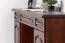 Bureau massief grenen kleur: walnoten Pipilo 19 - Afmetingen: 78 x 182 x 54 cm (H x B x D)