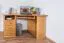 Bureau massief grenen massief houten elzenhout kleuren Junco 185 - Afmetingen: 74 x 138 x 83 cm (H x B x D)
