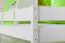 Kinderbett Etagenbett Johann Buche Vollholz massiv weiß lackiert  inkl. Rollrost - 90 x 200 cm, teilbar