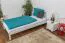 eenpersoonsbed / logeerbed massief grenen,, inclusief lattenbodem wit geschilderd, afmetingen: 90 x 200 cm