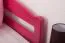 kinderbed / jeugdbed "Easy Premium Line" K1/2n, massief beukenhout kleur: roze gelakt - afmetingen: 90 x 190 cm