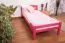 kinderbed / jeugdbed "Easy Premium Line" K1/2n, massief beukenhout kleur: roze gelakt - afmetingen: 90 x 190 cm