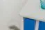 open kast massief grenen, wit gelakt Junco 53A - Afmetingen 83 x 100 x 42 cm