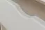 open kast massief grenen, wit gelakt Junco 46A - Afmetingen 195 x 100 x 42 cm