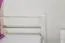 Einzelbett / Gästebett Kiefer massiv Vollholz weiß lackiert 97, inkl. Lattenrost - Abmessung 90 x 200 cm
