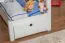Kinderbed / stapelbed Tim (om te bouwen tot een tafel met banken of tot 2 eenpersoonsbedden) massief wit gelakt beukenhout, incl. rol lattenbodem - 90 x 200 cm
