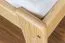 Futonbed / , vol hout, bed massief grenen natuur A10, incl. lattenbodem - afmetingen 90 x 200 cm