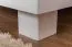 kledingkast massief grenen, wit gelakt Columba 04 - Afmetingen 195 x 80 x 59 cm