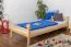Kinderbett / Jugendbett Kiefer massiv Vollholz natur 97, inkl. Lattenrost - Abmessung 90 x 200 cm