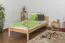 Kinderbett / Jugendbett Kiefer massiv Vollholz natur 86, inkl. Lattenrost - Abmessung 90 x 200 cm