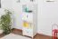 open kast massief grenen, wit gelakt Junco 47C - Afmetingen 158 x 60 x 42 cm