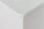 Schuhschrank Kiefer Vollholz massiv weiß lackiert Junco 219 - Abmessung 80 x 90 x 30 cm