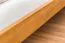 Futonbed / , vol hout, bed massief grenen, kleur eikenhout kleur A8, incl. lattenbodem - afmetingen: 140 x 200 cm