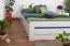 Tweepersoonsbed / functioneel bed "Easy Premium Line" K6 incl. 4 laden en 2 afdekplaten 160 x 200 cm massief beukenhout wit gelakt