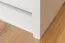 Schuhschrank Kiefer Vollholz massiv weiß lackiert  Junco 214 - Abmessung 80 x 72 x 30 cm