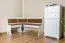 Hoekbank massief wit grenen Junco 244 - afmetingen 85 x 147 x 107 cm