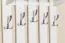 Garderobe Kiefer massiv Vollholz weiß lackiert Junco 344 – Abmessung 125 x 60 x 33 cm