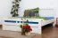 Tweepersoonsbed "Easy Premium Line" K8 incl.1 afdekplaat, 160 x 200 cm massief beukenhout, wit gelakt