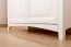 vitrinekast massief grenenhout wit / grijs Lagopus 109 - Afmetingen: 200 x 100 x 42 cm (H x B x D)