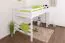 Easy Premium Line" hoogslaper K23/n, massief beukenhout, wit deelbaar - ligvlak: 120 x 200 cm