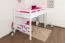 Easy Premium Line" hoogslaper K23/n, massief beukenhout, wit deelbaar - ligvlak: 120 x 200 cm