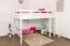 Easy Premium Line" hoogslaper K23/n, massief beukenhout, wit deelbaar - ligvlak: 120 x 200 cm
