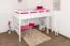 Easy Premium Line" hoogslaper K23/n, massief beukenhout, wit deelbaar - ligvlak: 120 x 200 cm