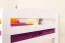 Stapelbed "Easy Premium Line" K17/n, massief wit beuken, ligvlak: 90 x 200 cm (b x l), deelbaar