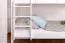 Stapelbed voor volwassenen "Easy Premium Line" K20/n, hoofdbord en voeteneind recht, massief beuken wit - 90 x 200 cm (B X L), deelbaar
