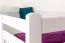 Stapelbed voor volwassenen "Easy Premium Line" K20/n, hoofdbord en voeteneind recht, massief beuken wit - 90 x 200 cm (B X L), deelbaar