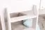 Stapelbed voor volwassenen "Easy Premium Line" K20/n, hoofdbord en voeteneind recht, massief beuken wit - 90 x 200 cm (B X L), deelbaar