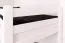 Stapelbed "Easy Premium Line" K20/n incl. 2 laden en 2 afdekpanelen, recht hoofdbord en voeteneind, massief beukenhout wit - matrasbodem: 90 x 200 cm, deelbaar