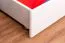 Stapelbed "Easy Premium Line" K20/n incl. 2 laden en 2 afdekpanelen, recht hoofdbord en voeteneind, massief beukenhout wit - matrasbodem: 90 x 200 cm, deelbaar