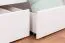 Etagenbett für Erwachsene "Easy Premium Line" K17/n inkl. 2 Schubladen und 2 Abdeckblenden, 90 x 200 cm (B x L) Buche Vollholz massiv weiß lackiert, teilbar