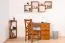 Schreibtisch Kiefer massiv Vollholz Eichefarben Junco 191 - Abmessungen: 75 x 100 x 55 cm (H x B x T)