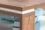 Salontafel Manase 09, kleur: eiken bruin / wit hoogglans - 90 x 88 x 45 cm (B x D x H)