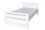 Elegant kinderbed, comfortabel jeugdbed massief beukenhout 115C, in wit, incl. lattenbodem, ligvlak 100 x 200 cm, stabiel, hoogwaardige afwerking